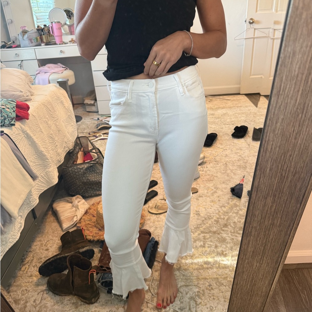White MOTHER jeans